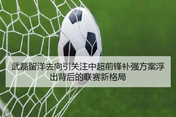 武磊留洋去向引关注中超前锋补强方案浮出背后的联赛新格局
